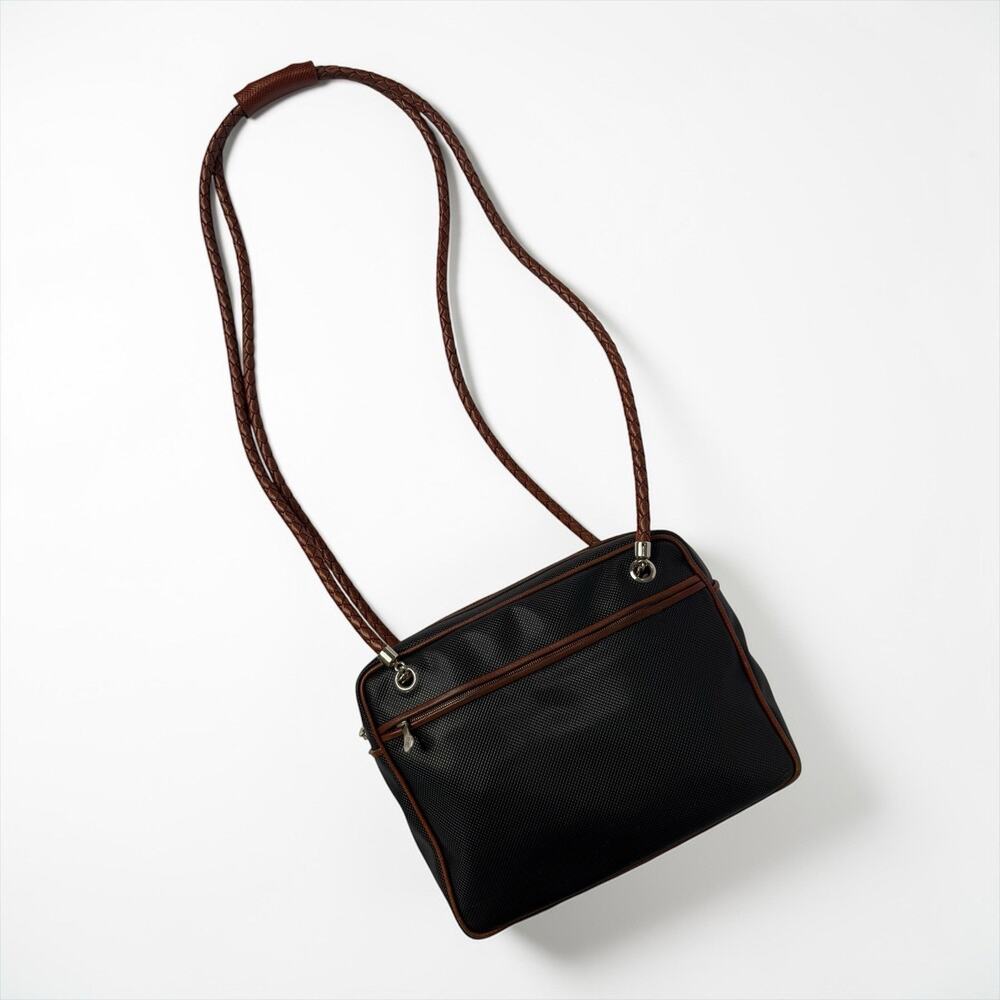 Bottega Veneta Marco Polo Crossbody Shoulder Bag Leather Strap Vintage Black